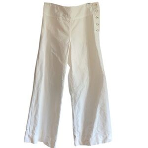 Anthropologie Cartonier Wide Leg Linen Blend Pants